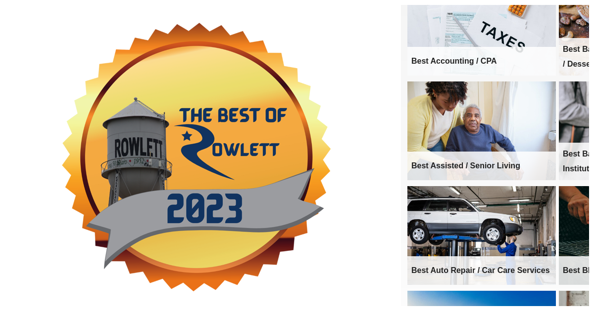 2022 Best of Rowlett Vote for the finest in Rowlett!